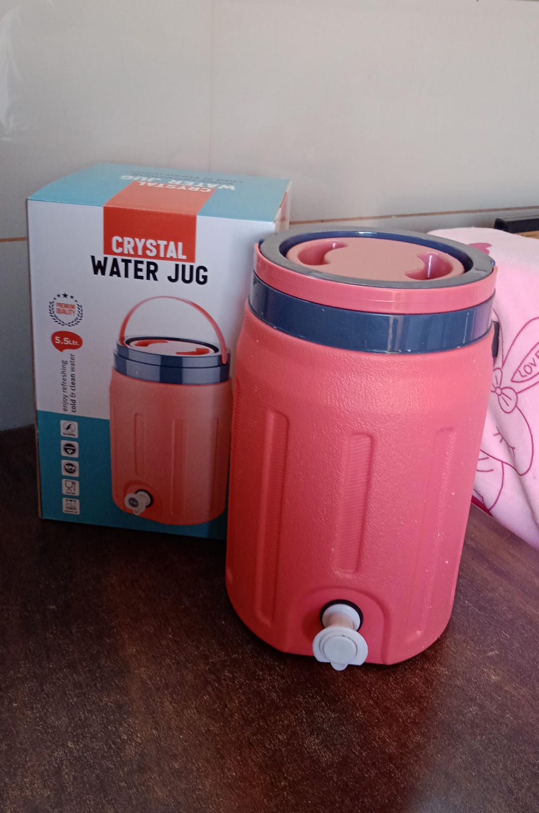 Insulated Water Jug 5.5 Ltr Water Storage Jug Insulated Water Jug 5.5 Ltr Water Storage Jug